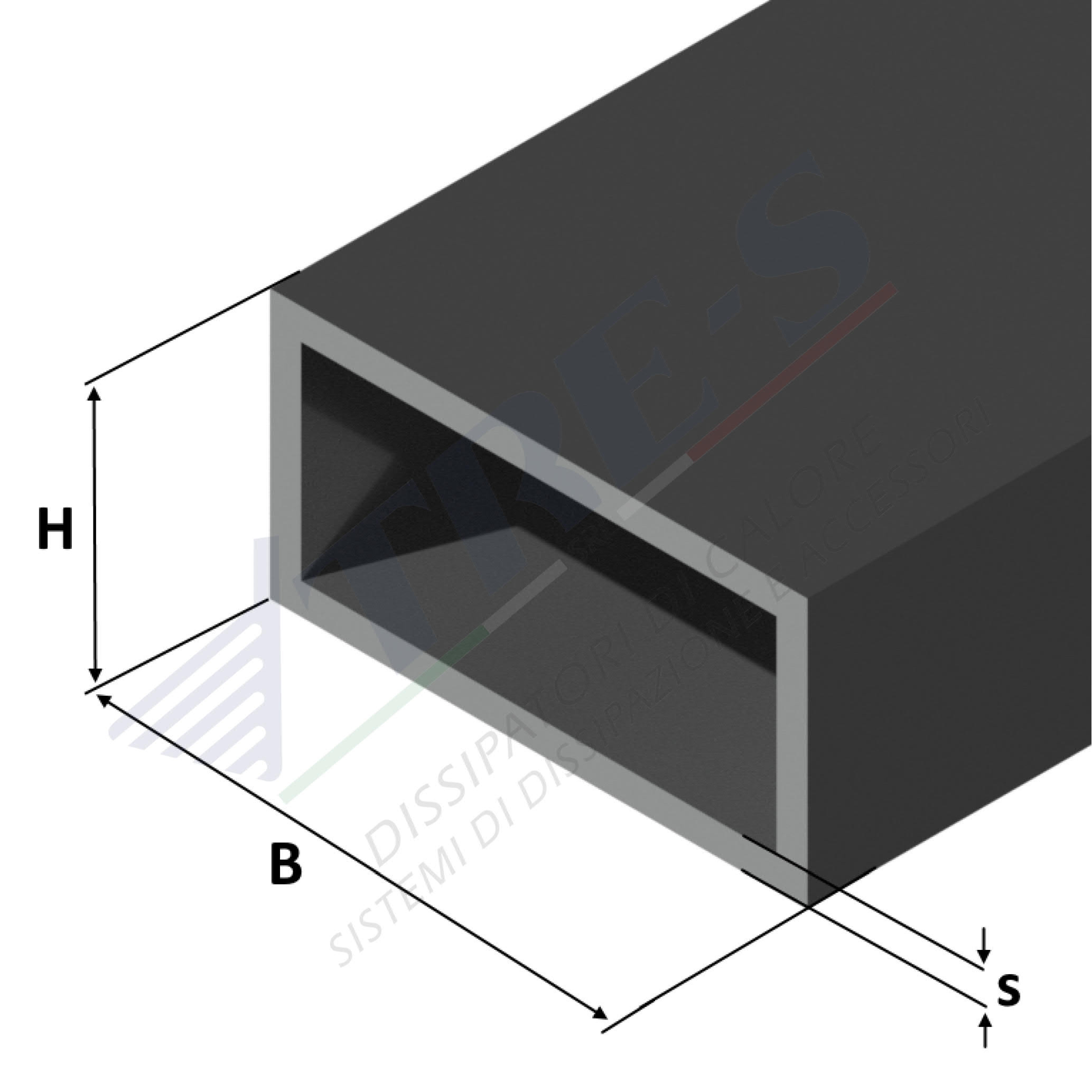 Tubo rettangolare - Standard Profiles Tubo rettangolare - Standard Profiles