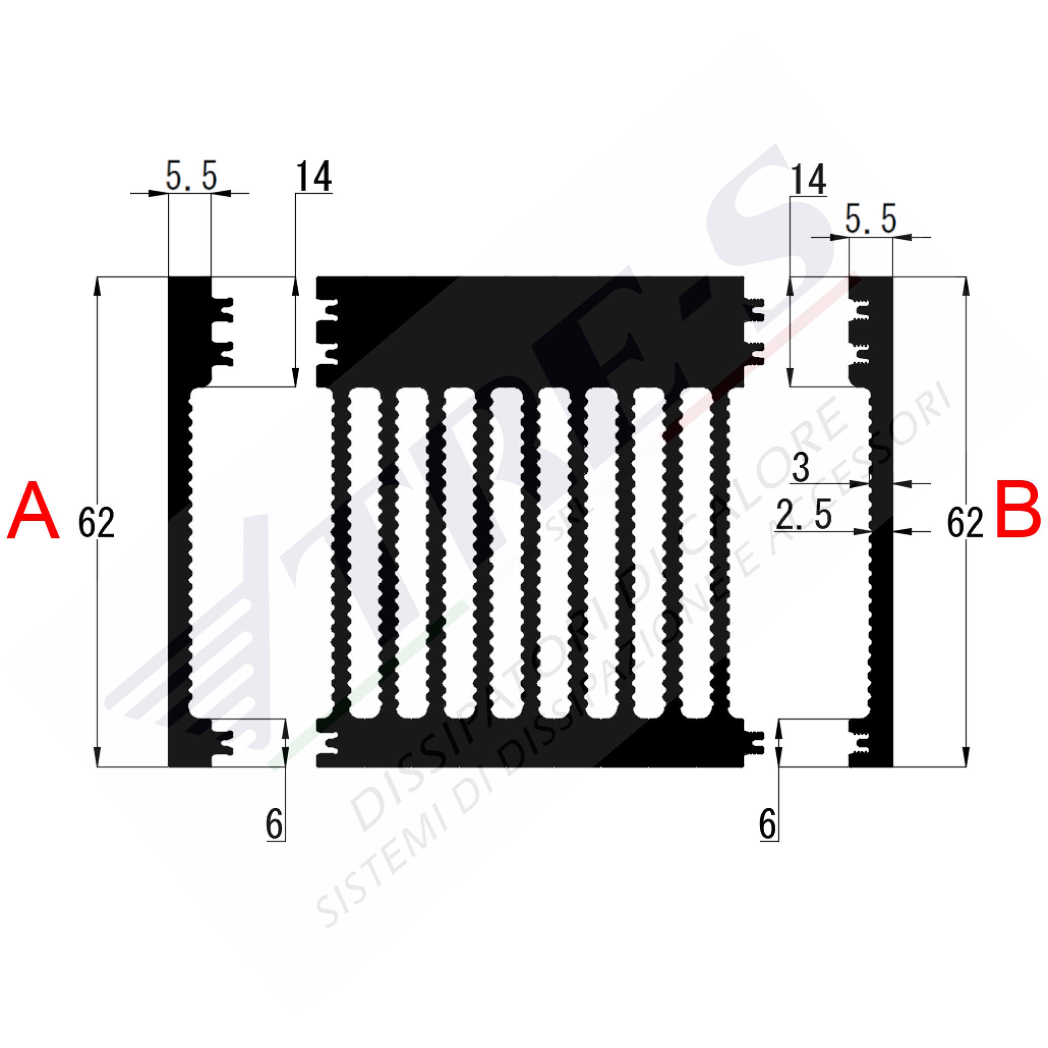 PRI1007AB - Embedded heatsinks PRI1007AB - Embedded heatsinks