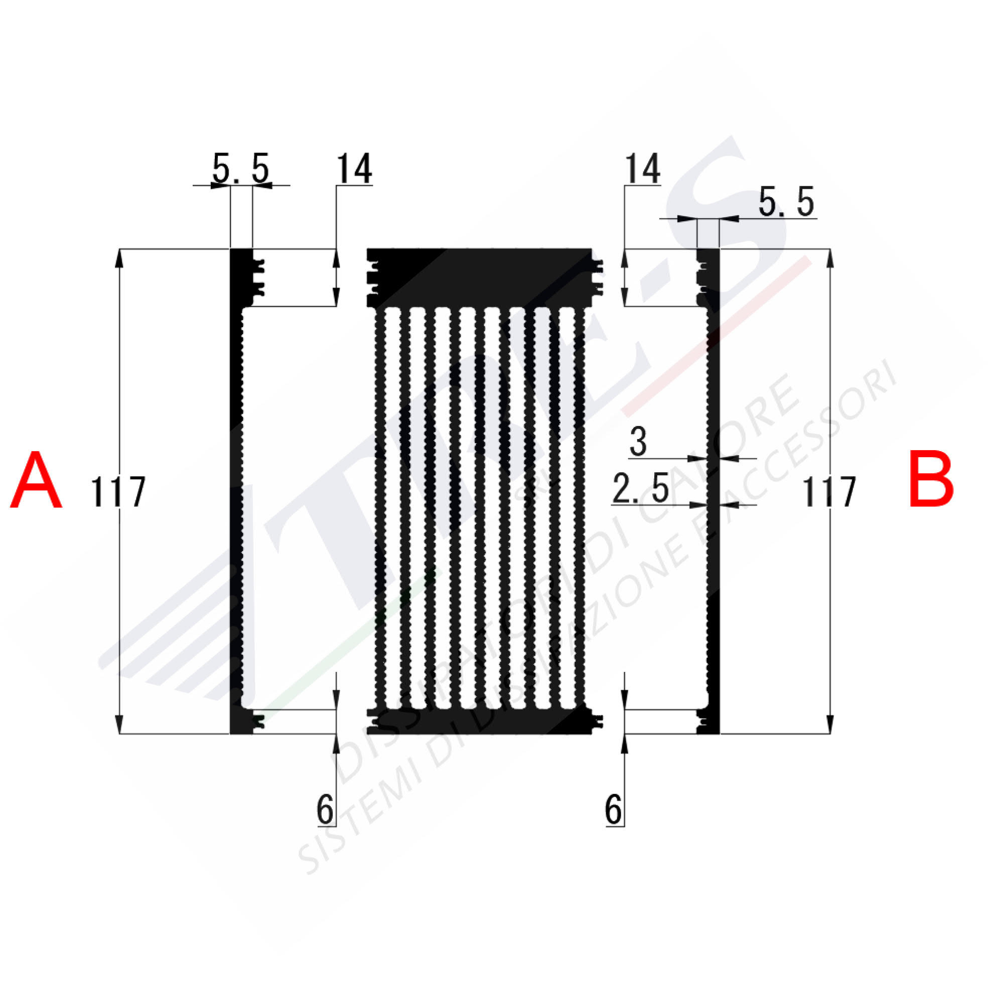 Heat Sinks PRI1009AB