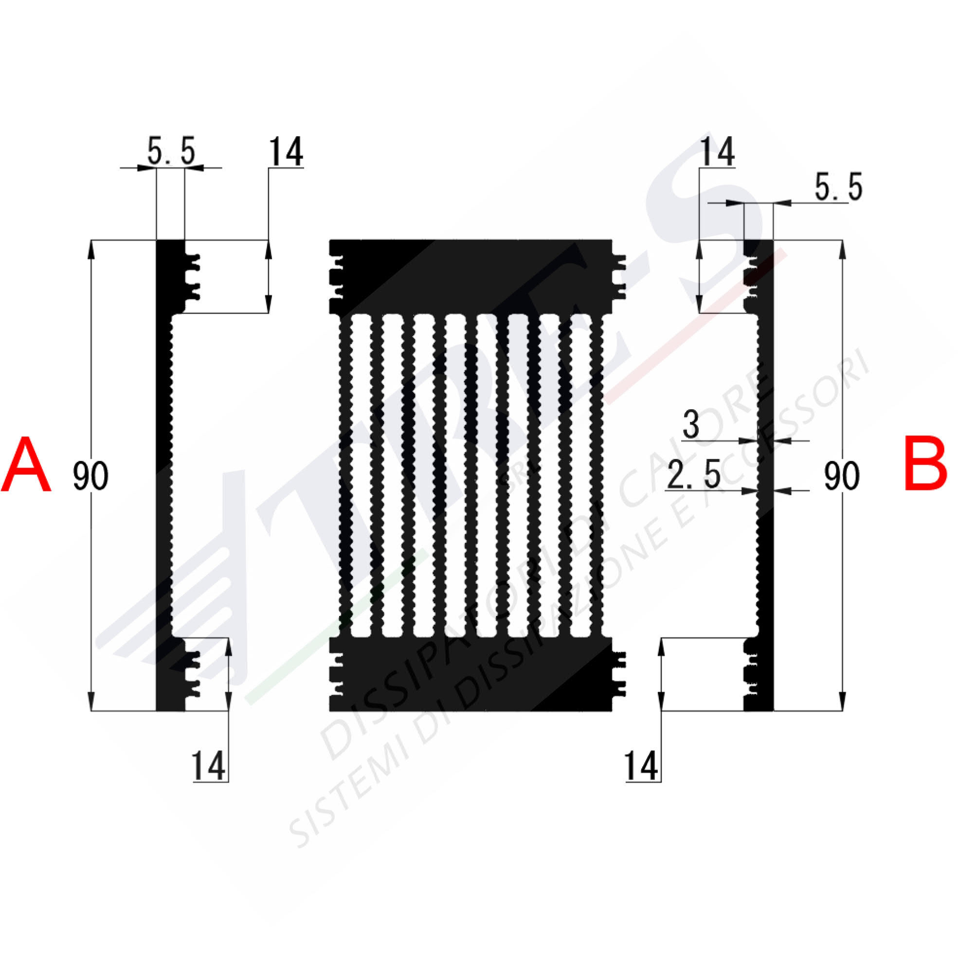 Heat Sinks PRI1011AB