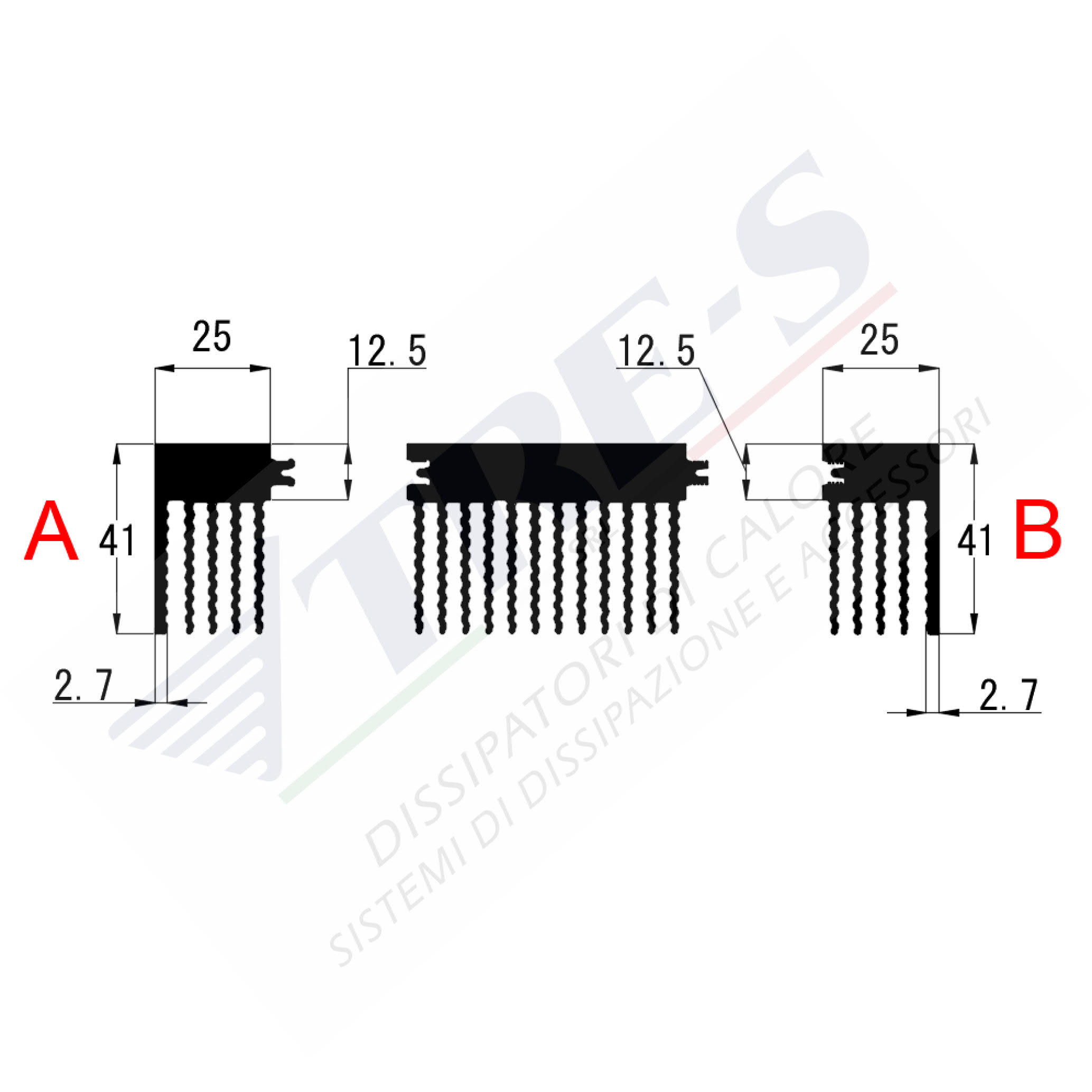 Heat Sinks PRI1020 e PRI1021