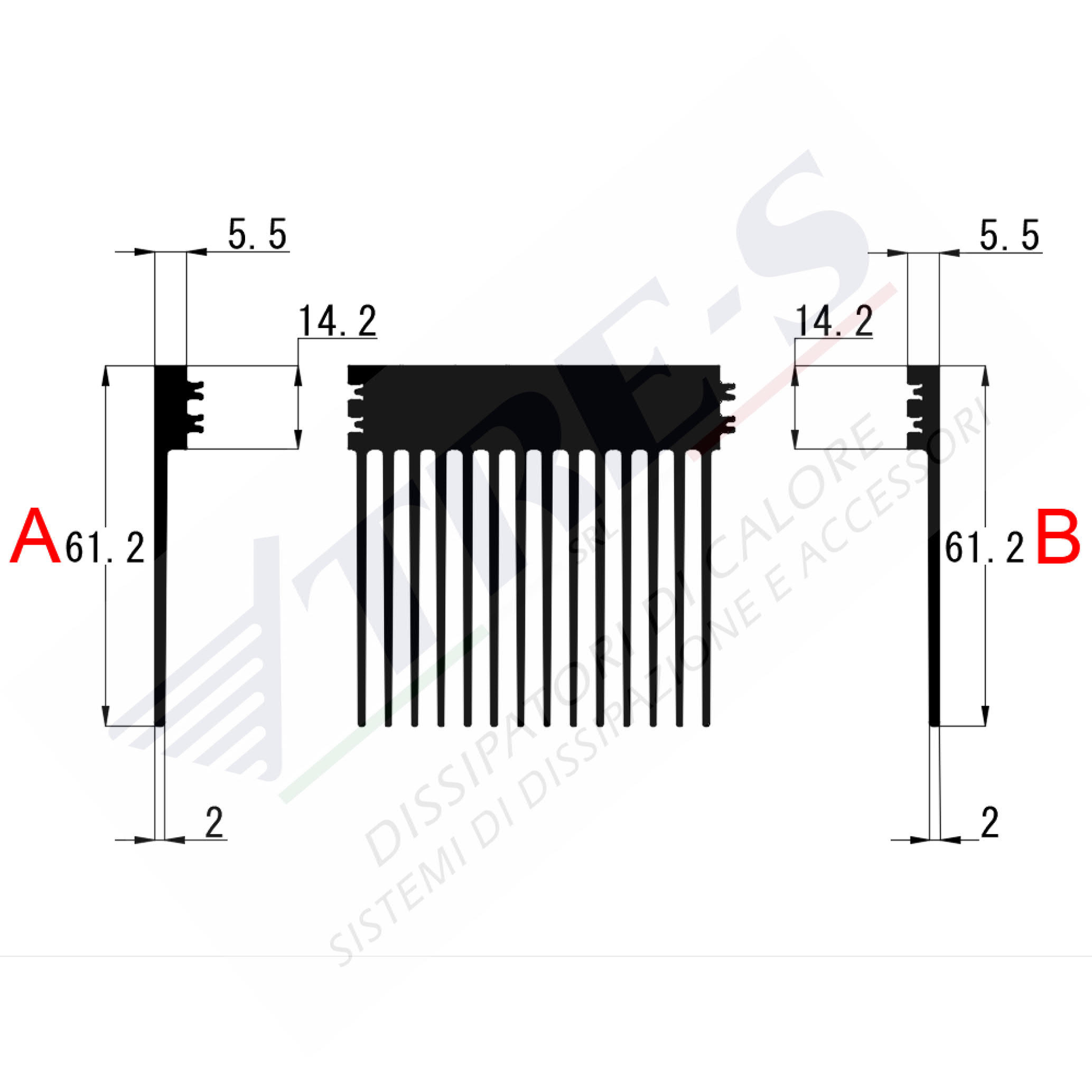 PRI1028AB - Embedded heatsinks PRI1028AB - Embedded heatsinks