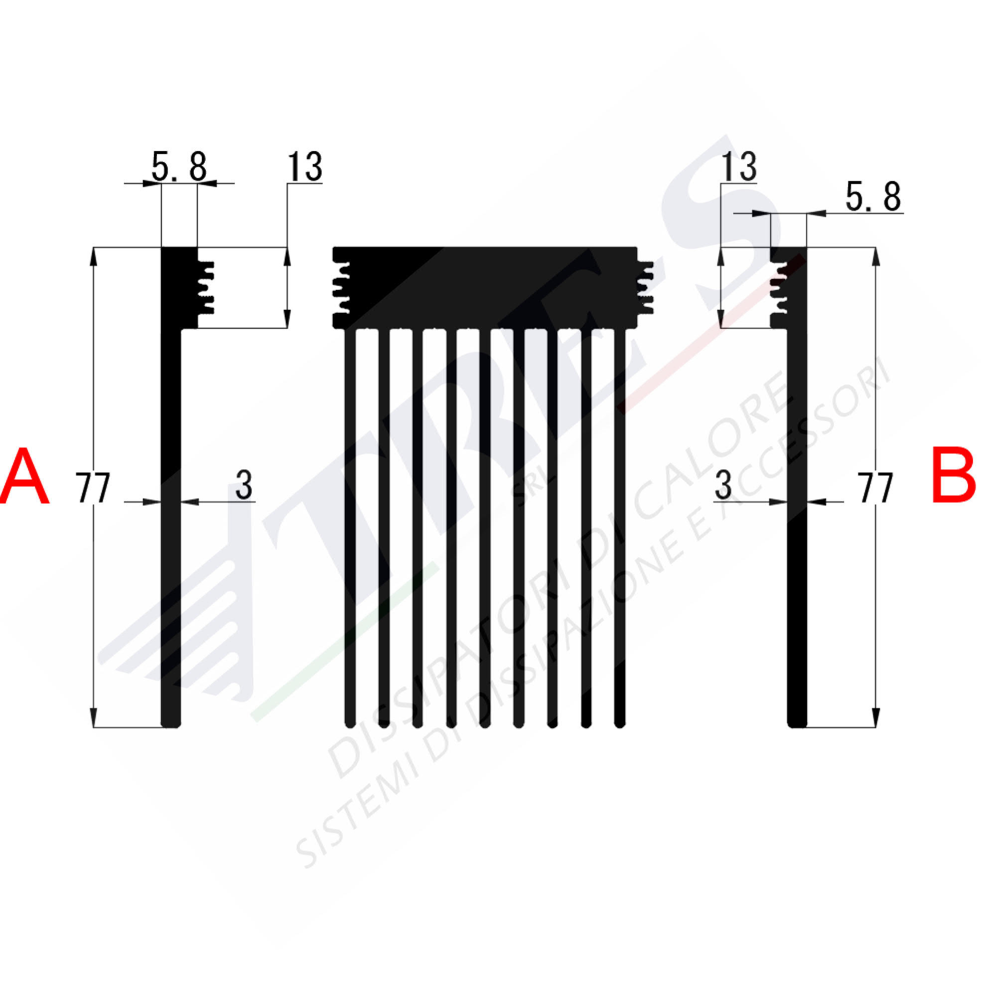 Heat Sinks PRI1036AB