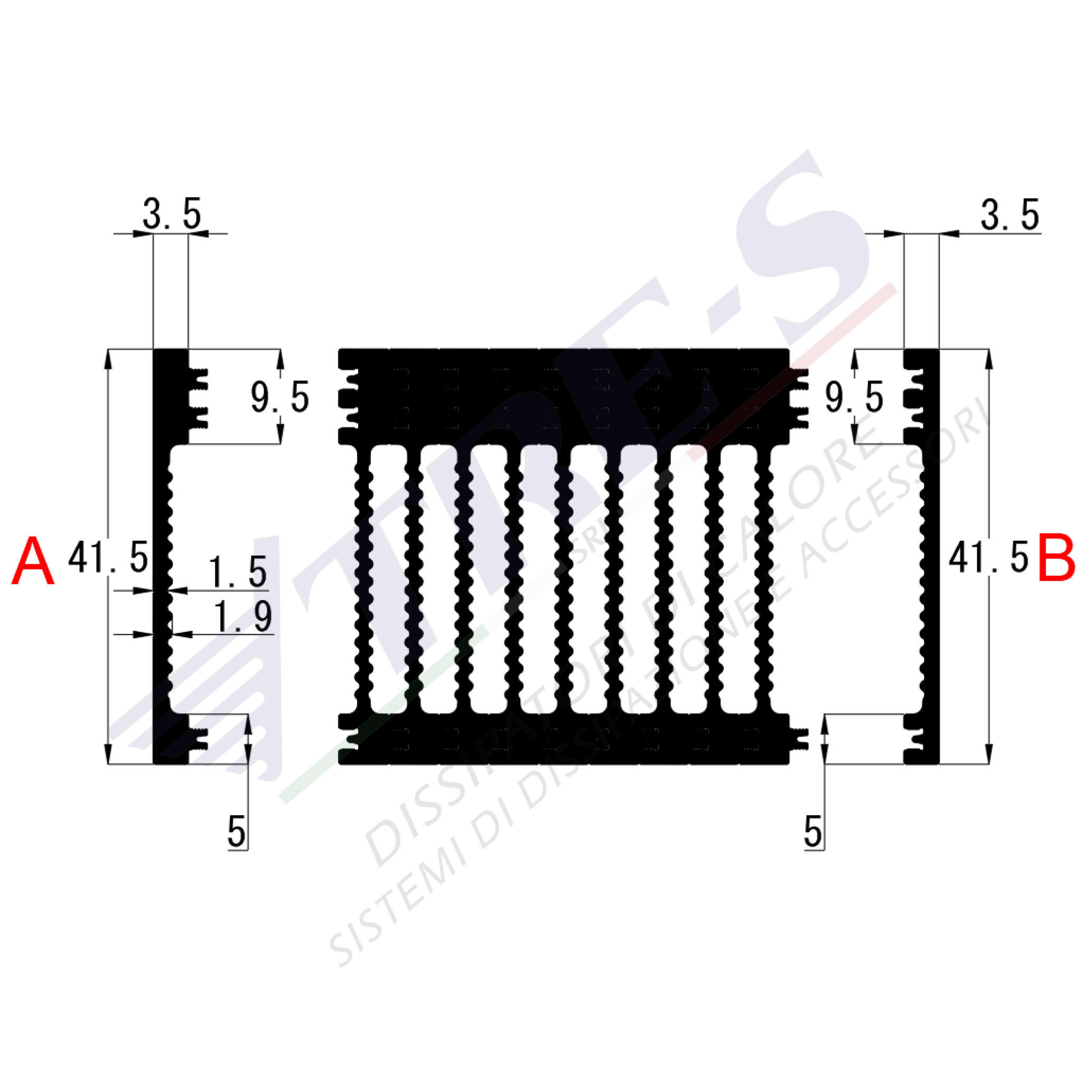 PRI1041 AB - Embedded heat sinks