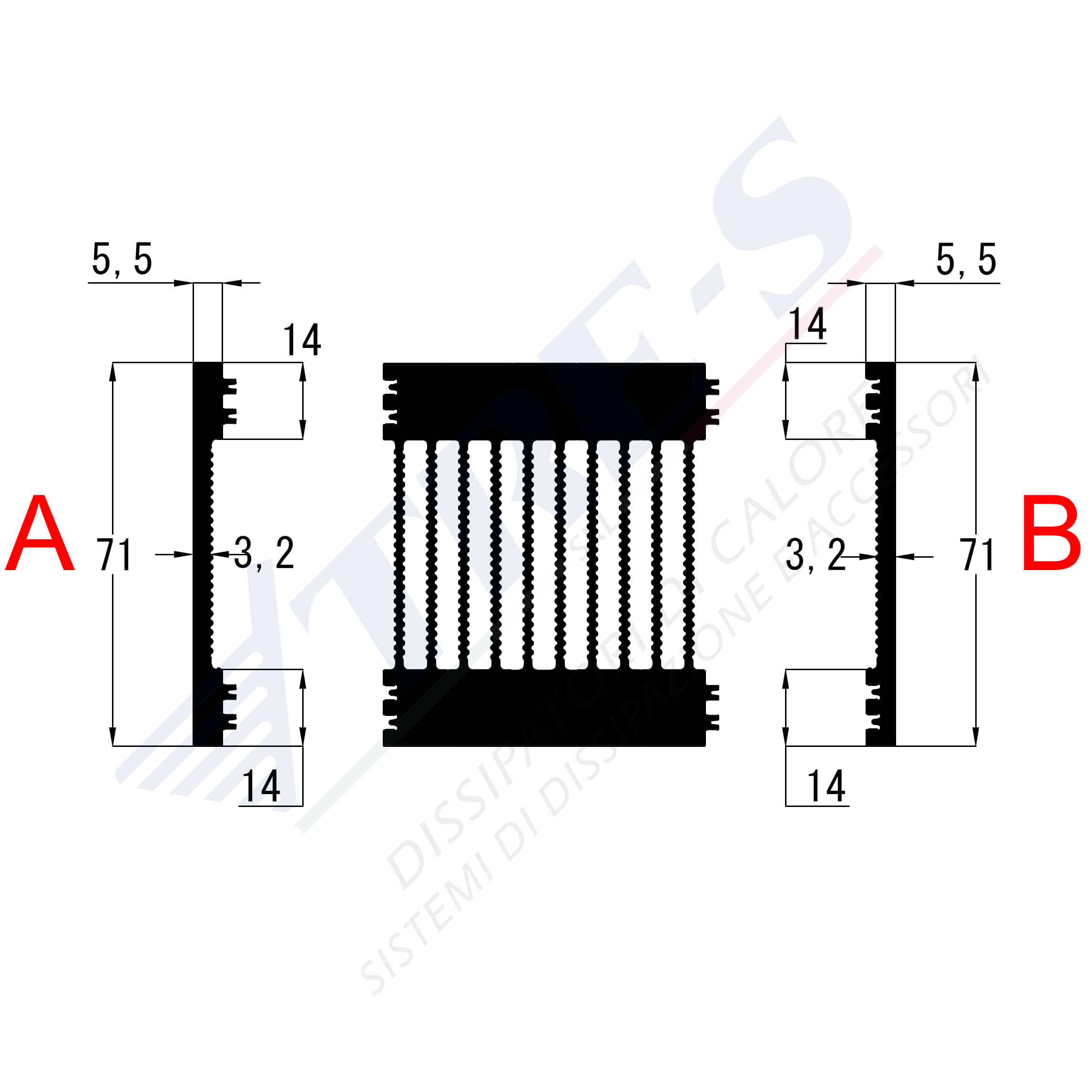 Heat Sinks PRI1048 AB
