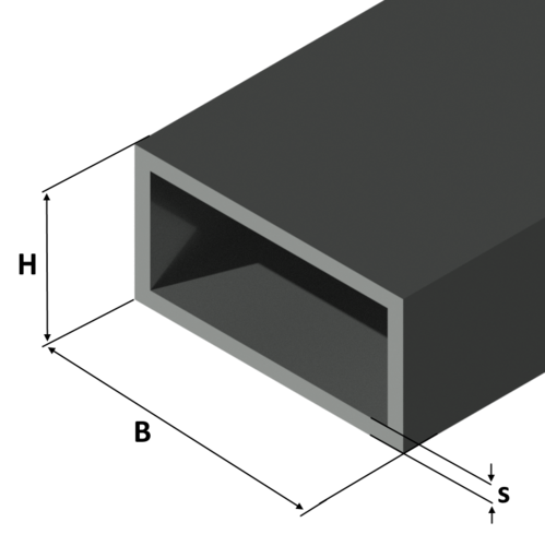 Tubo rettangolare - Standard Profiles Tubo rettangolare - Standard Profiles